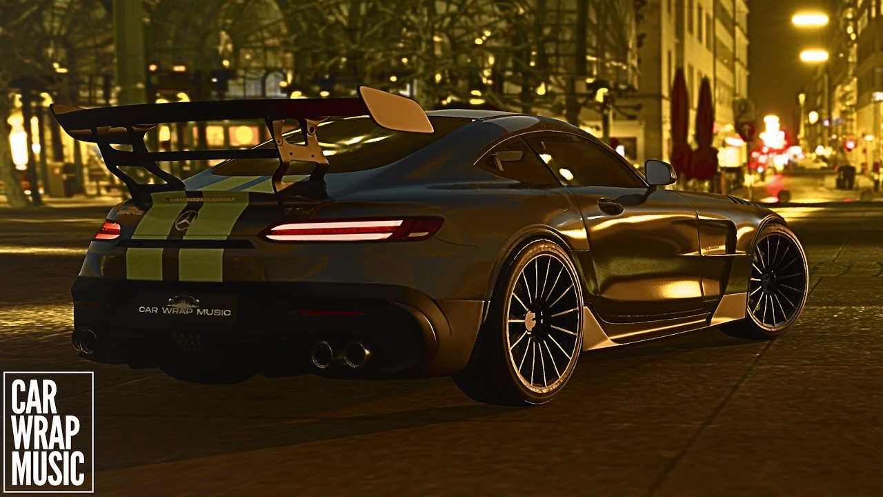 BASS BOOSTED CAR WRAP MUSIC 🚗💥 #stromae #bassboosted #carmusic  #amggtr  #papaoutai #supercars #car
