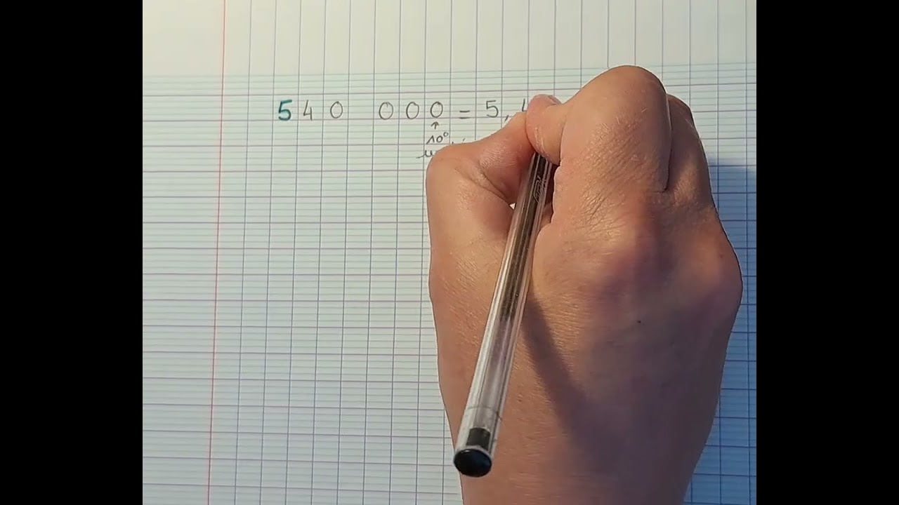 Vidéo méthode notation scientifique