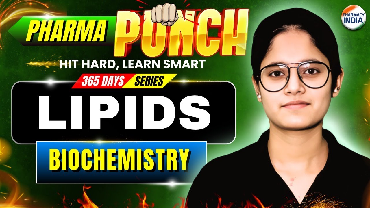 LIPIDS | BIOCHEMISTRY | DI, NIPER, GPAT #pharma #pharmacyindia #pharmacy