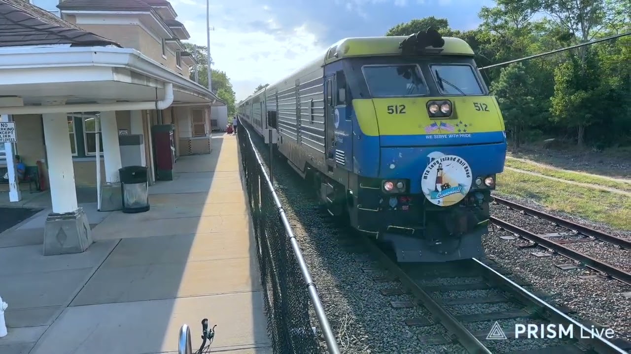 Long Island Rail Road Train 16 the Cannonball at Westhampton Friday August 29, 2025
