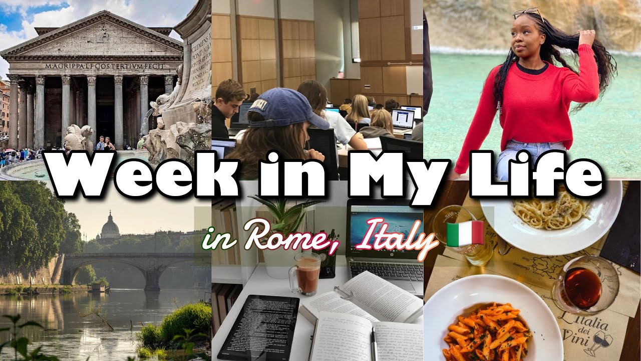 A WEEK IN MY LIFE IN ROME 🇮🇹 || STUDYING, VISITING THE PANTHEON 🏛, HANGING WITH FRIENDS + more