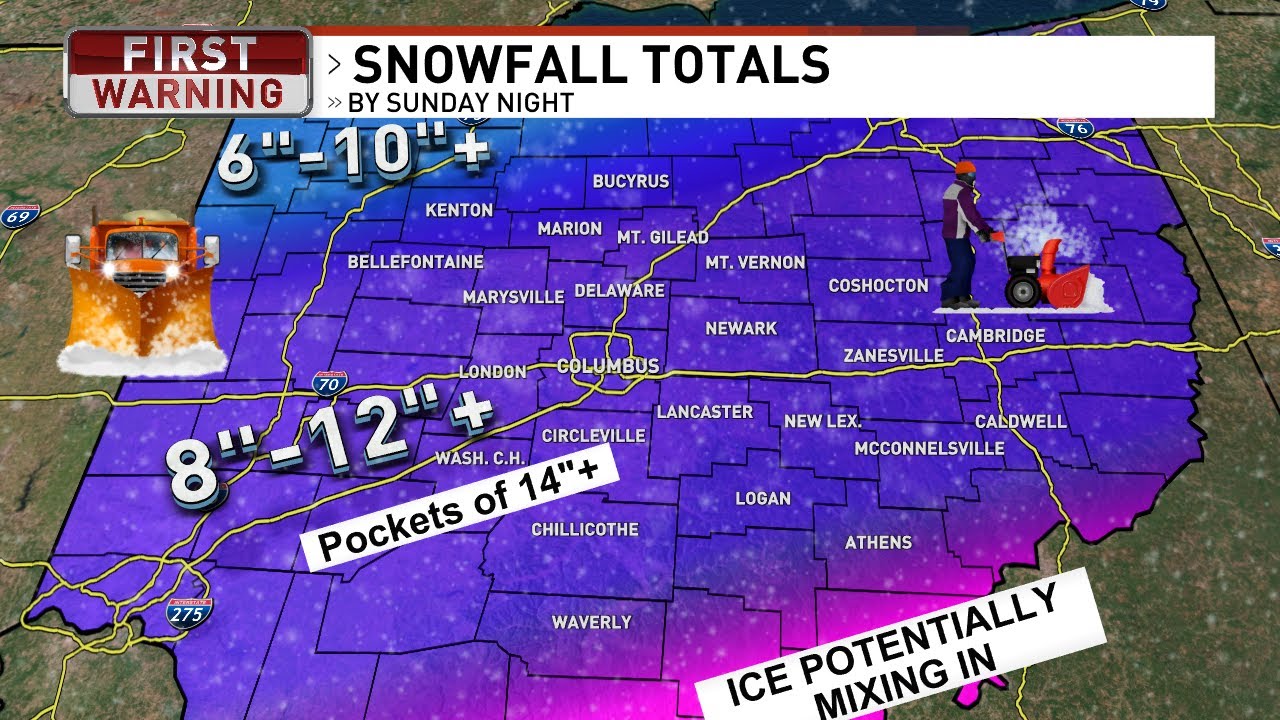 Governor declares a state of emergency as historic snowstorm moves into central Ohio