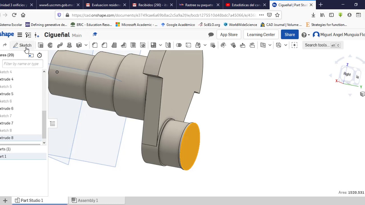 Motor de 4 cilindros parte 2 Onshape