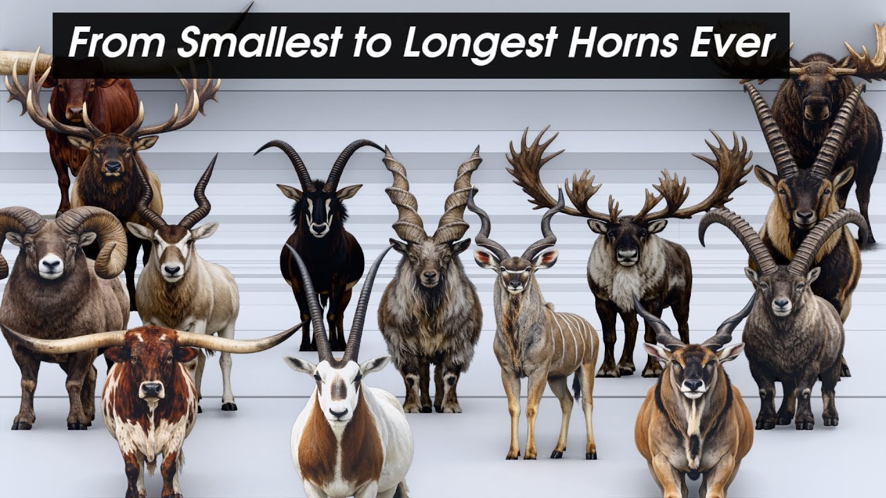 From Smallest to Longest Horns Ever