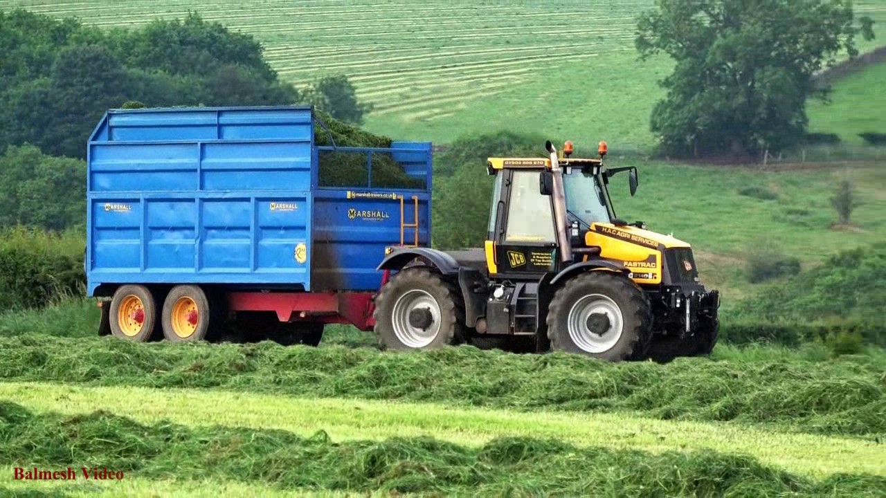 TWO Foragers on Second Cut Silage - Fourteen Men at Work!  (2)