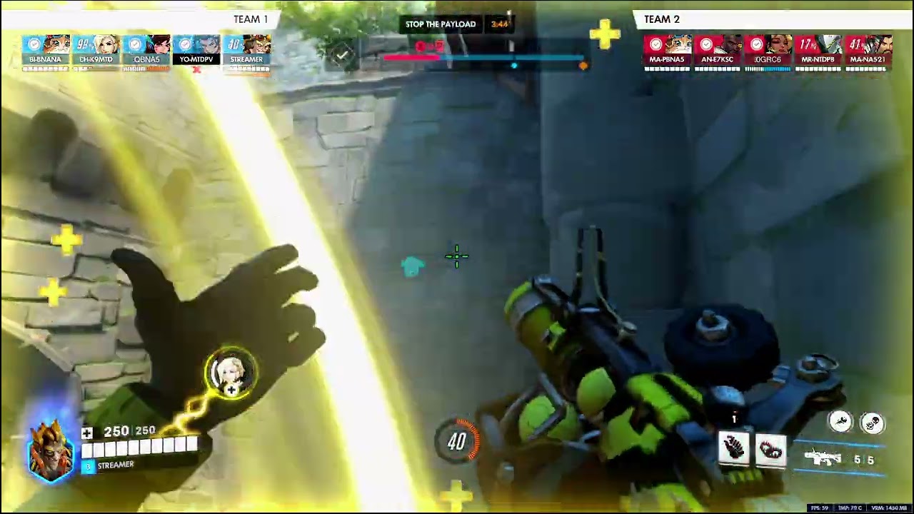 overwatch - fun junkrat game with random trap elims. defense on eichenwalde gameplay video.