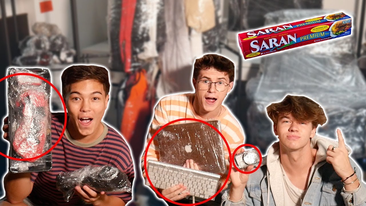PLASTIC WRAPPED EVERYTHING OUR ROOMMATE OWNS!! *Prank*| WeAreTheDads