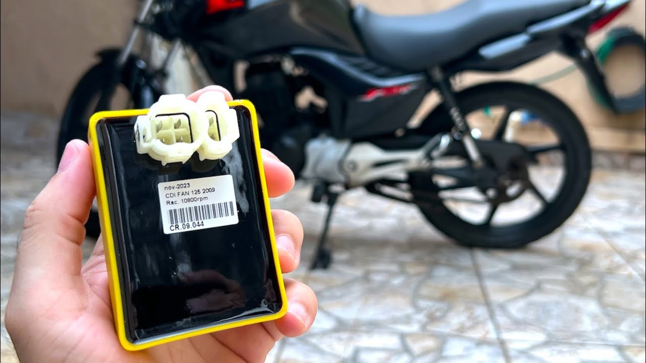 FAN 125 COM CDI RACING CORTE 10.800 CENTECH - AMARELINHO