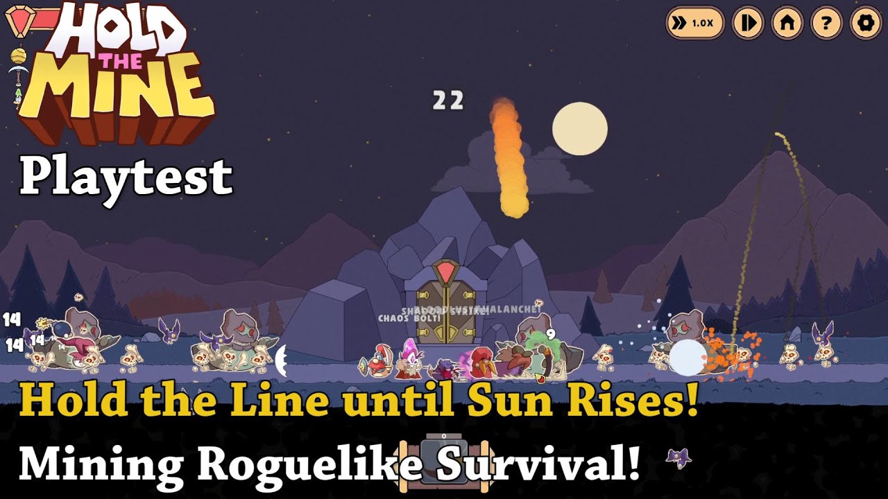 Hold the Line Until Sun Rises! Mining Roguelike Survival! - Let's Try Hold The Mine [Playtest]