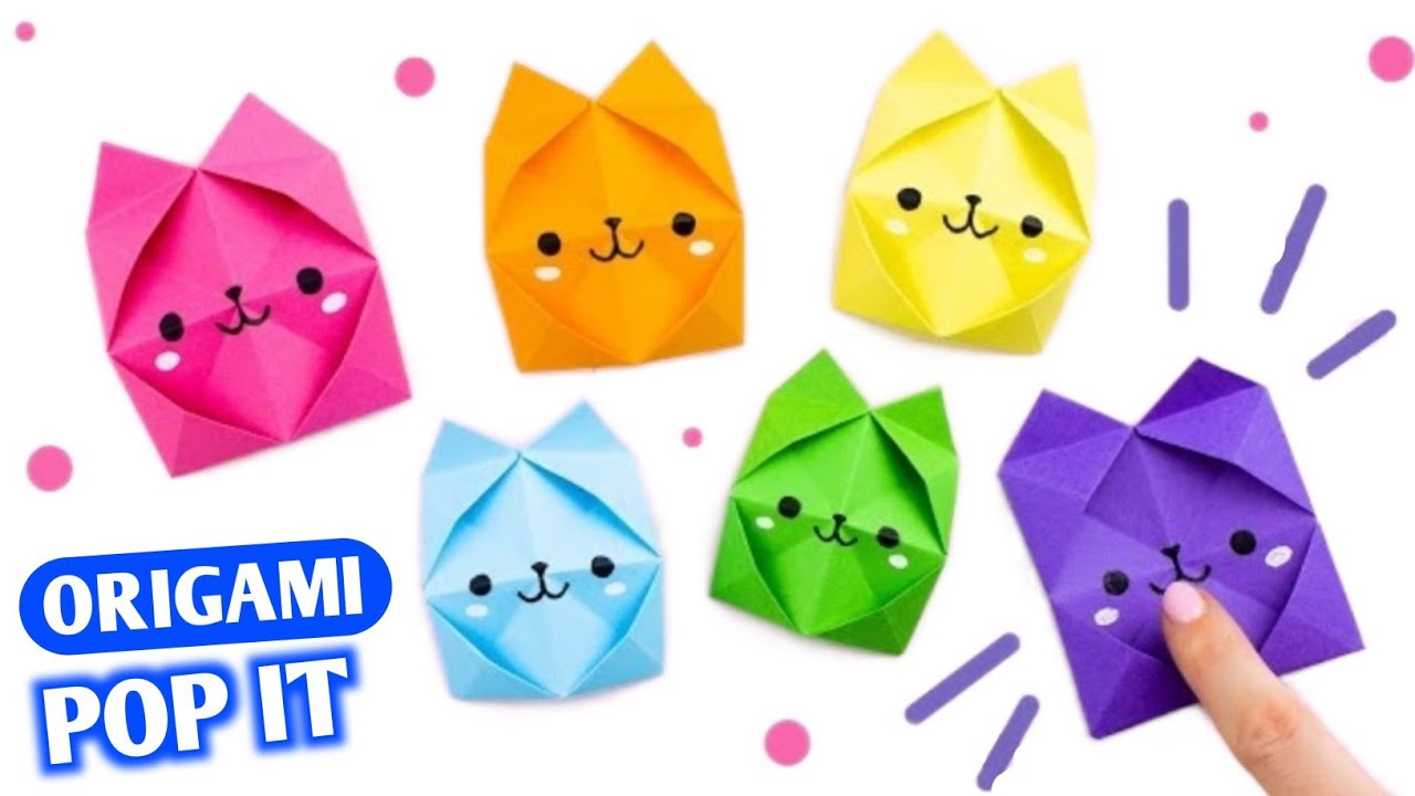 Origami Pop It 🐻 | The Most Satisfying Paper Toy You’ll Ever Make