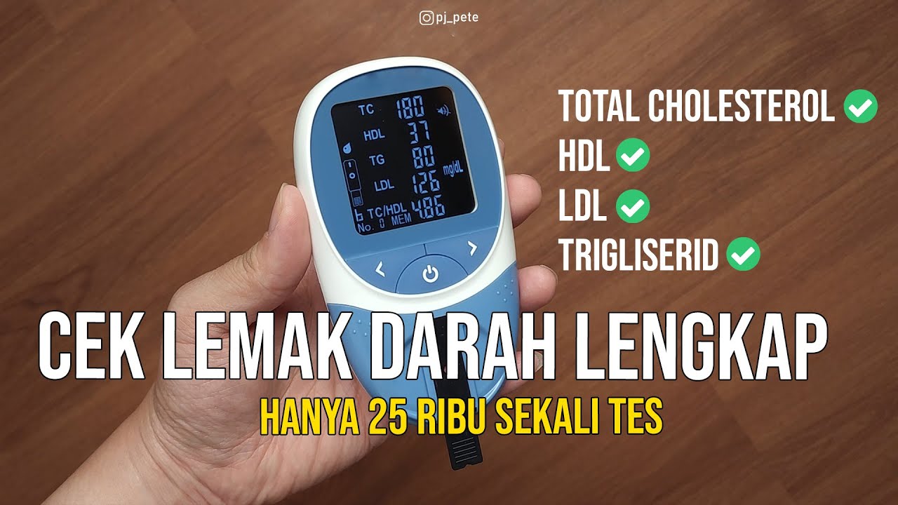 Alat tes lemak darah lengkap, cuma 25 ribu sekali tes | Nesco Lipid Panel Monitoring System