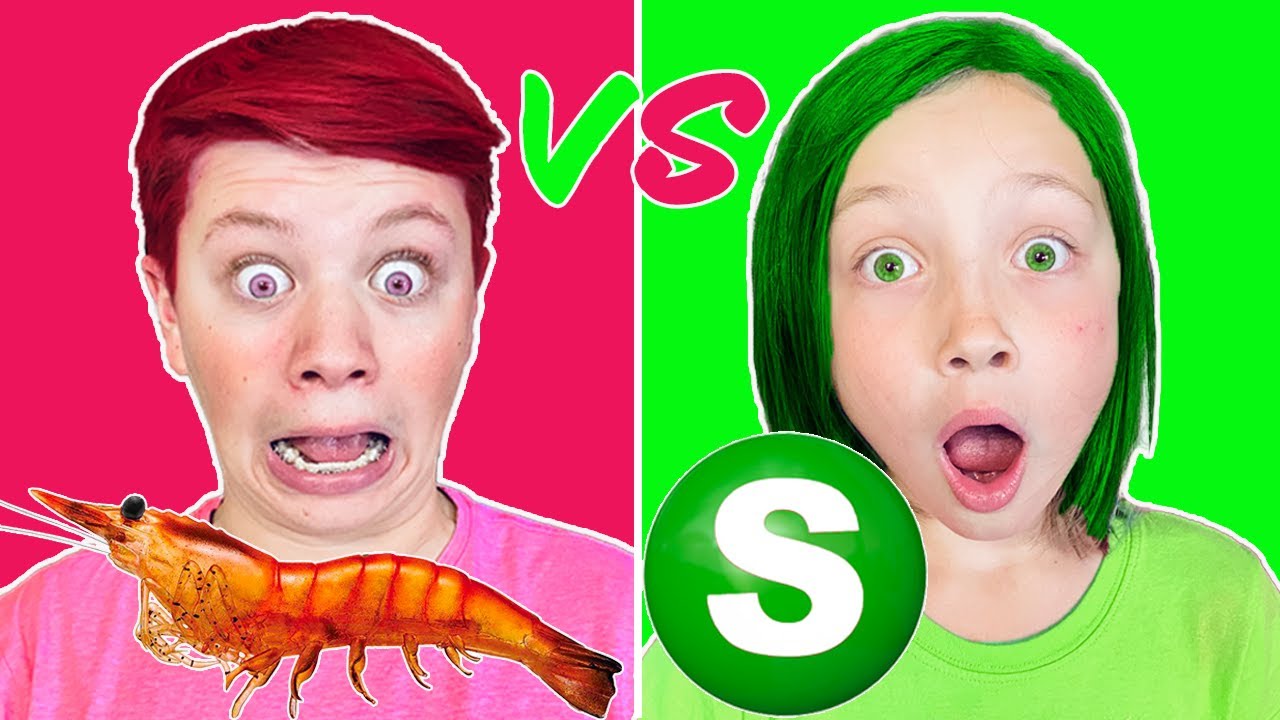 EATING Only ONE COLOR of Food for 24 HOURS! Last to Stop Eating!