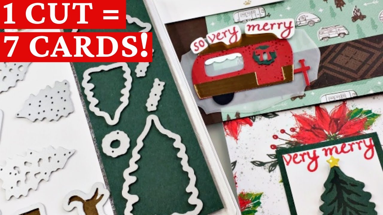 Card Making Hack 1 Cut = 7 Cards - SAVE Time & Effort When Die Cutting!