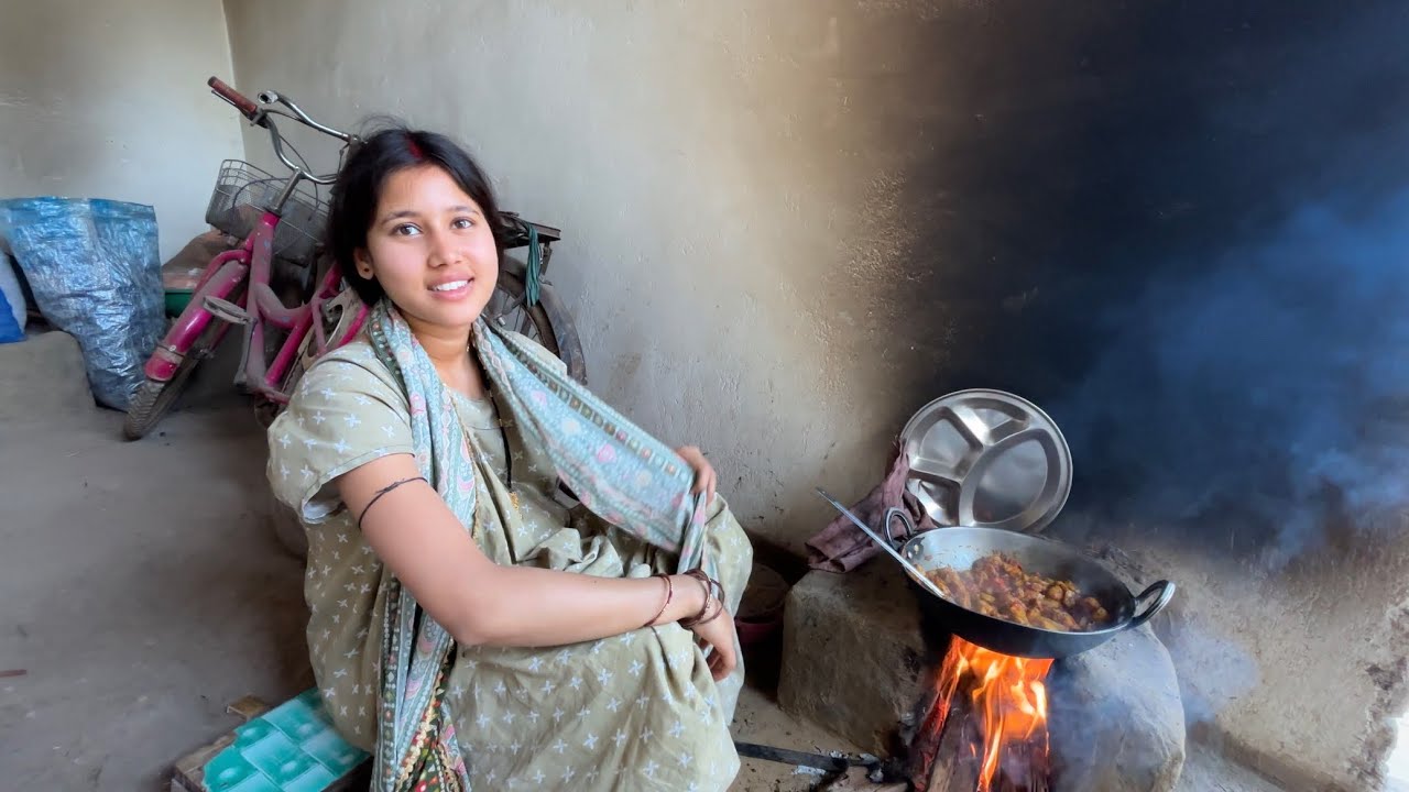 संध्या चूल्हे में खाना क्यों बनाती हैं 🥺