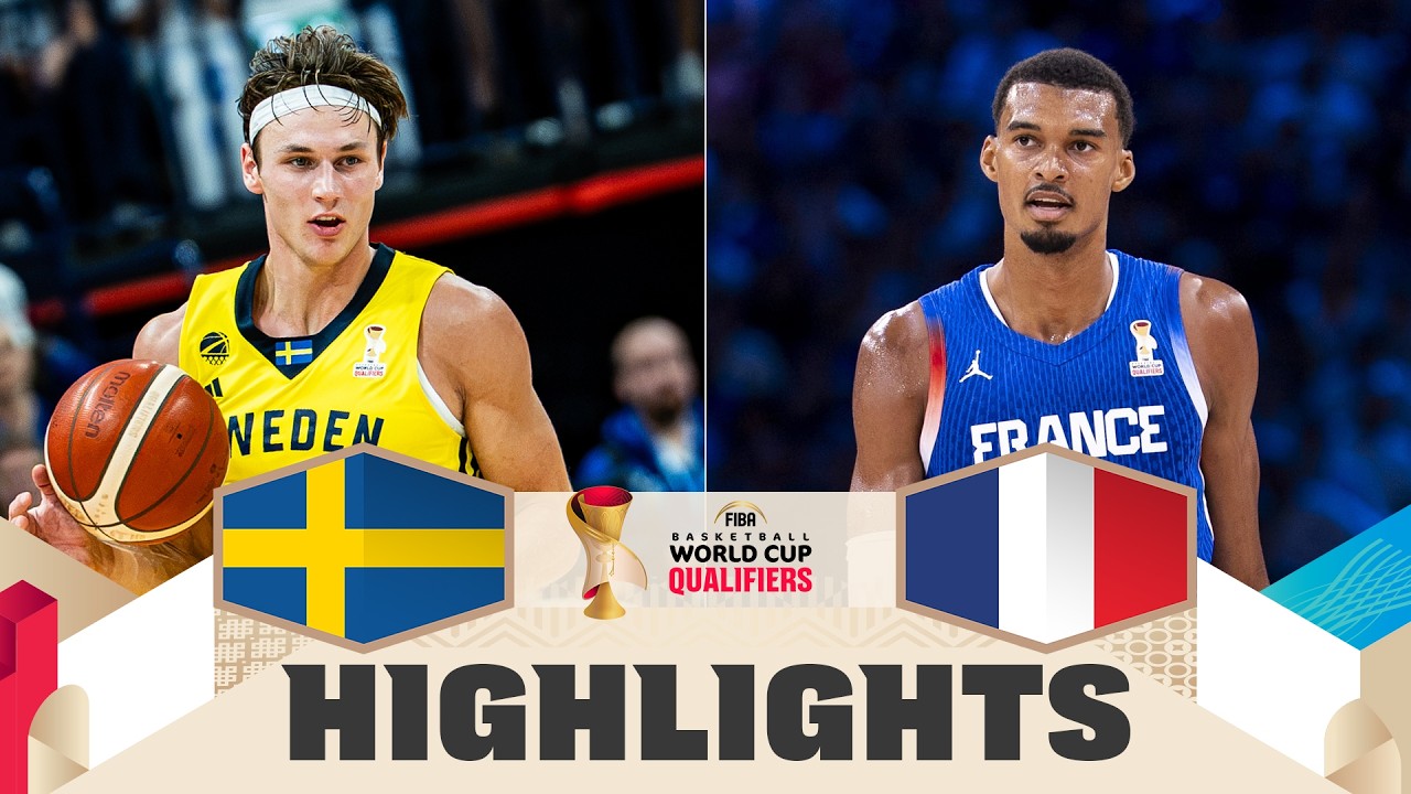 Sweden 🇸🇪 v France 🇫🇷 | Highlights | FIBA Basketball World Cup 2027 European Qualifiers