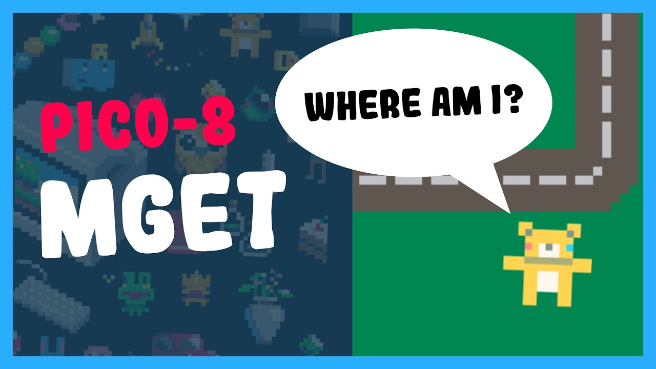 Find the Tile UNDER your Player in Pico-8 with MGET - Beginner Game Dev Tutorial
