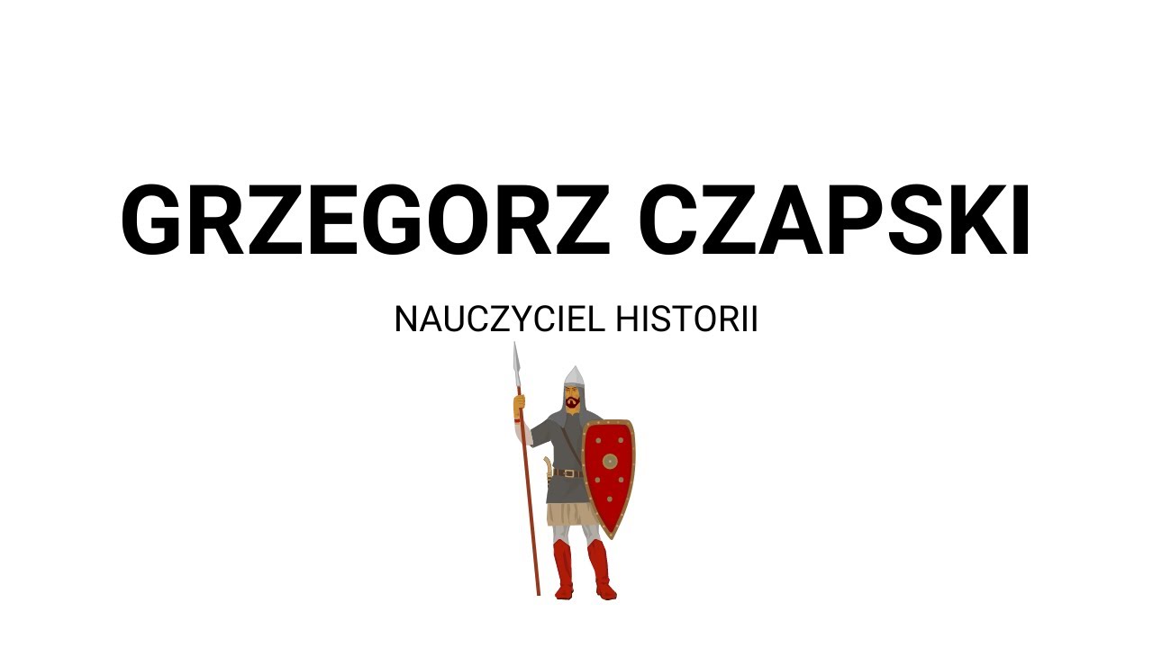 Poznaj swojego nauczyciela! Pan Grzegorz Czapski, nauczyciel historii