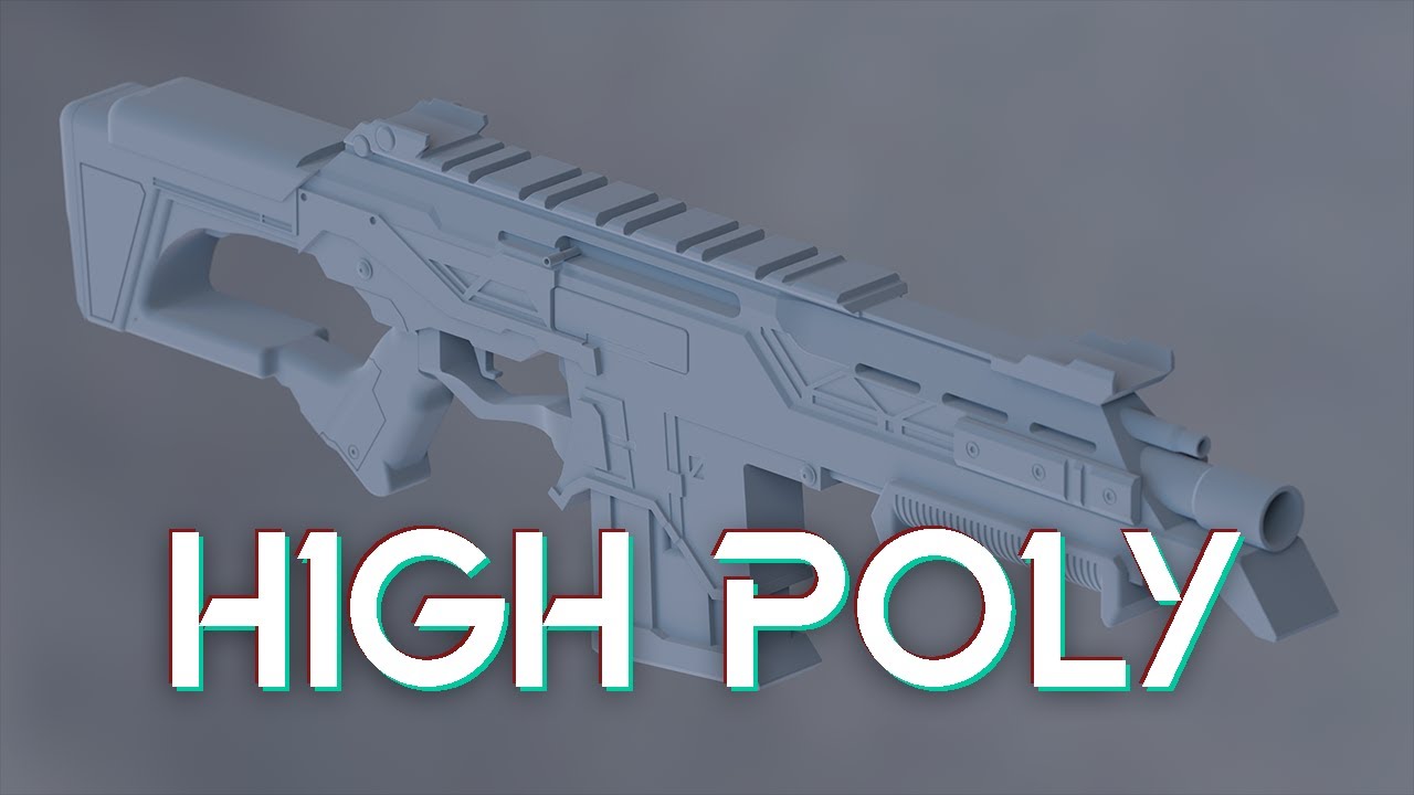 Making Shotgun Based off of R-301 From Apex Legends | pt. 1 - High Poly