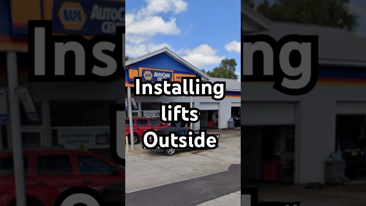 How to install Auto Repair lifts outside. It was a &ldquo;simple&rdquo; project
