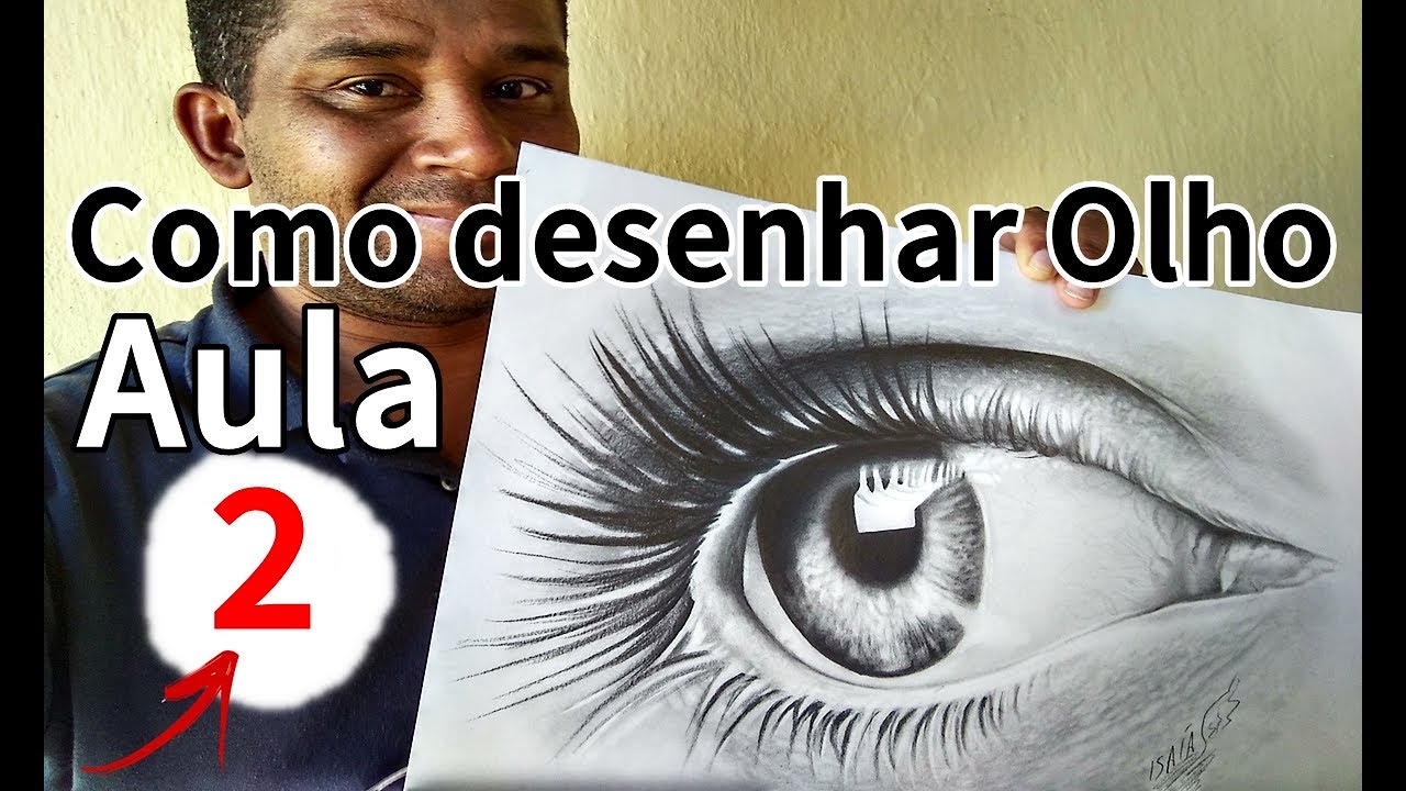 COMO DESENHAR OLHO REALISTA- Aula 2-simples-🎨desenhistas de retrato em são paulo