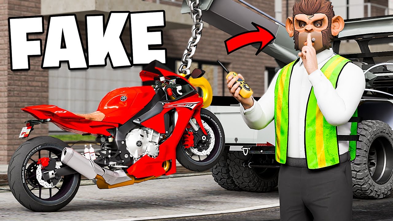 Stealing Big Bikes as a Fake Tow Truck sa GTA 5