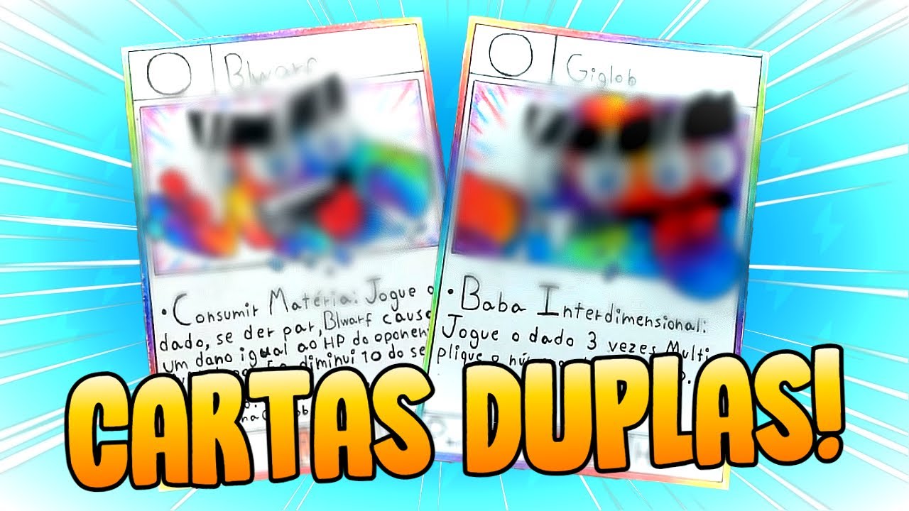 NOVAS CARTAS DUPLAS!
