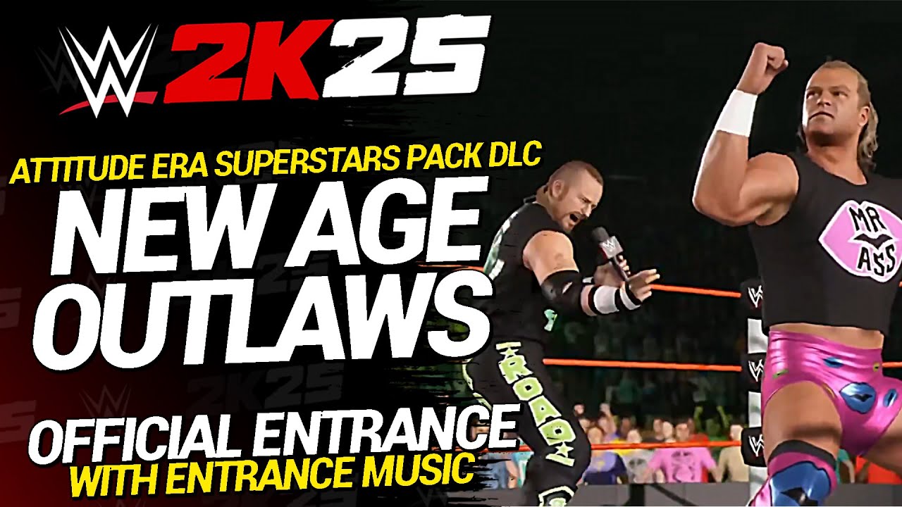 WWE 2K25: (Attitude Era Superstars Pack DLC) New Age Outlaws Full Official Entrance!