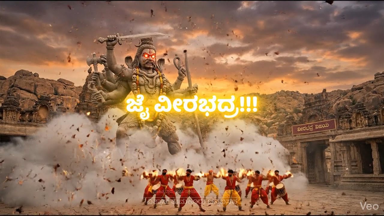 Veerabhadra Vijaya | ವೀರಭದ್ರ ವಿಜಯ, Powerful God Devotional Anthem | Viral Vocal Trance #iwishvishu