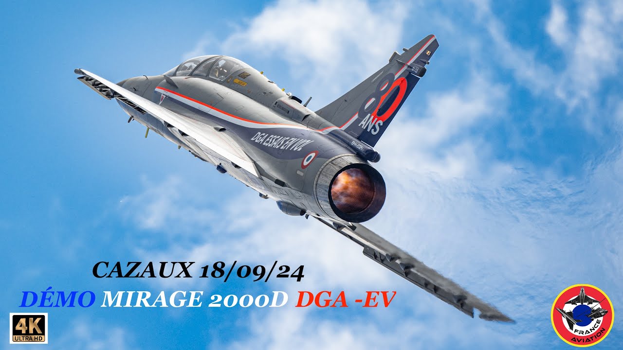 DÉMO MIRAGE 2000D DGA EV CAZAUX 18 SEPT 2024