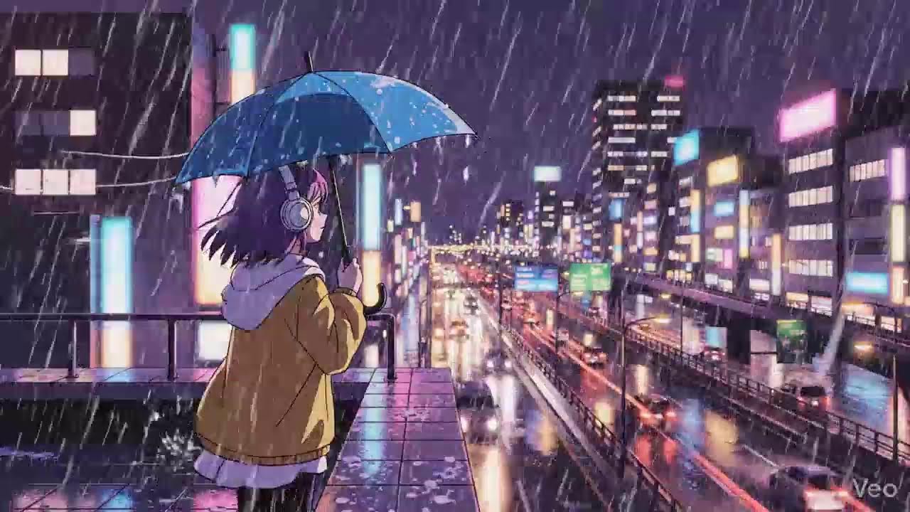Rainy City Nights 🌧️ Lofi Chillhop from Japan