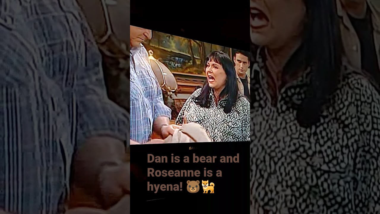 Dan and Roseanne are animals! 🐻🐕