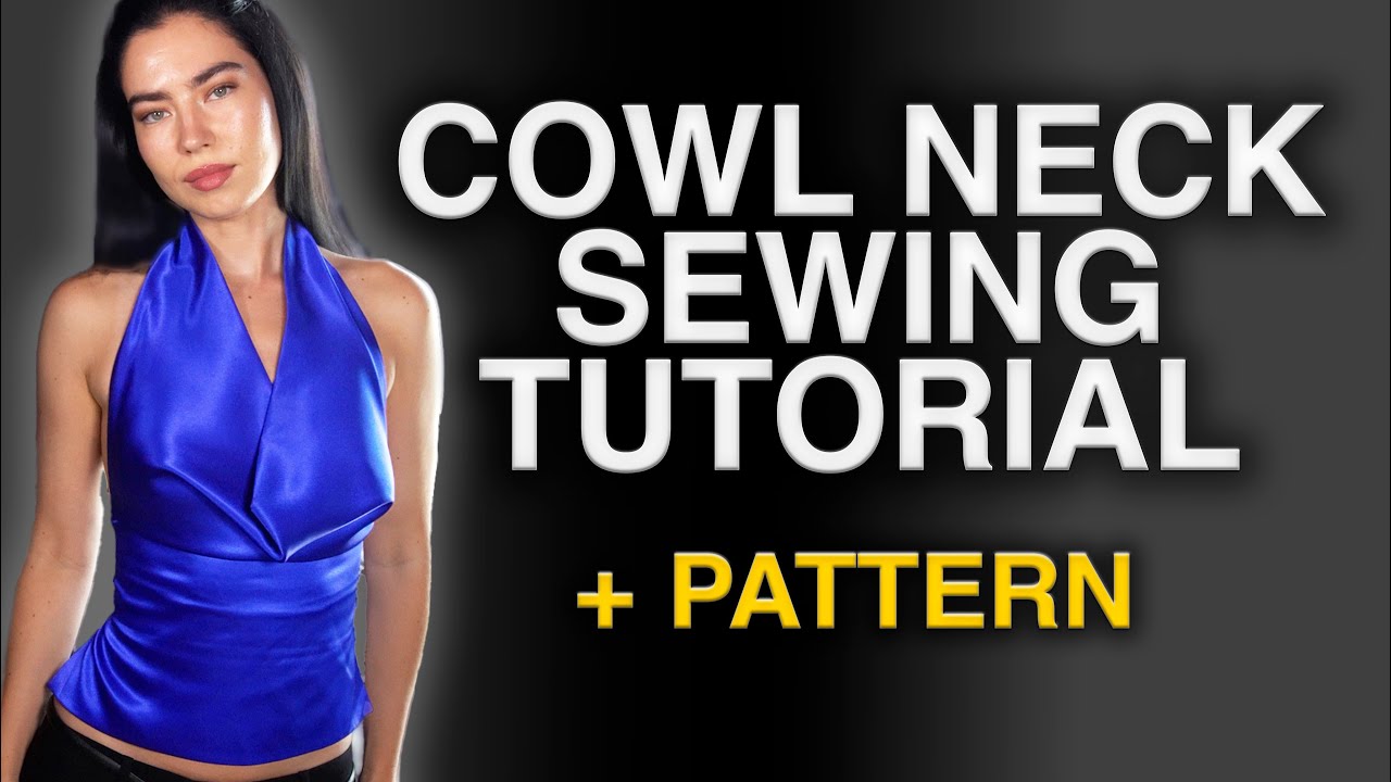 Cowl Neck Halter Top Sewing Tutorial + PATTERN