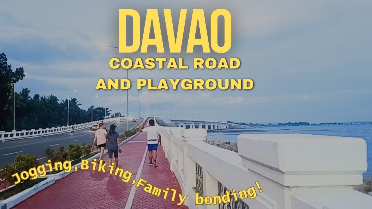 Jogging and Walking at Davao Coastal Road and Playground.Great for Mental Health and well being!