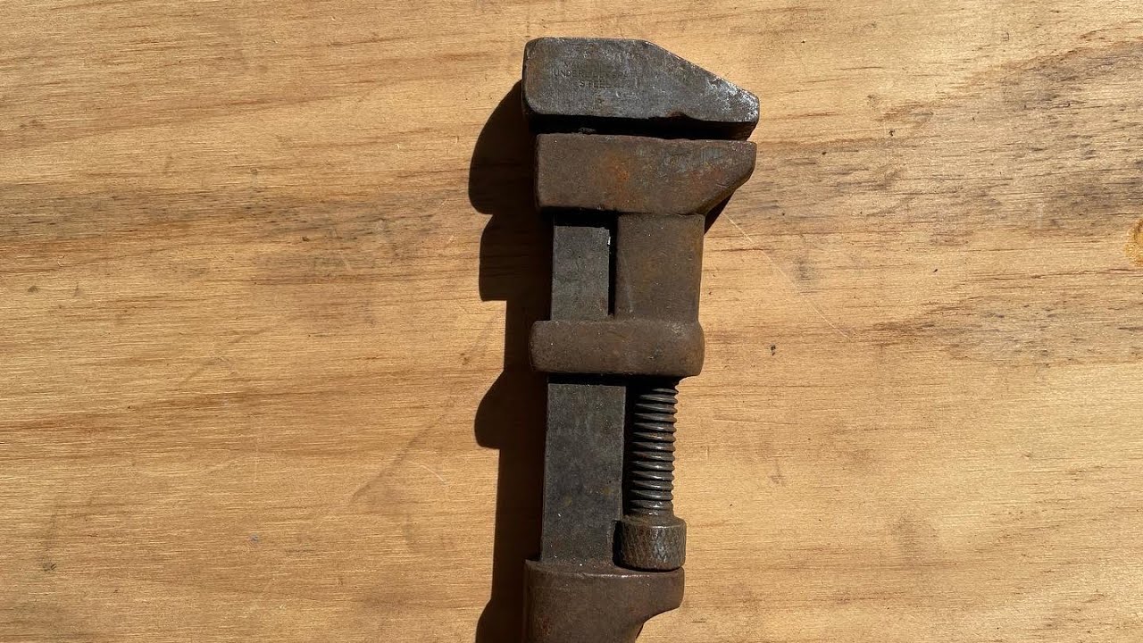 Vintage COES Monkey Wrench restoration  (COES WRENCH WORCE STEP. MASS USA).