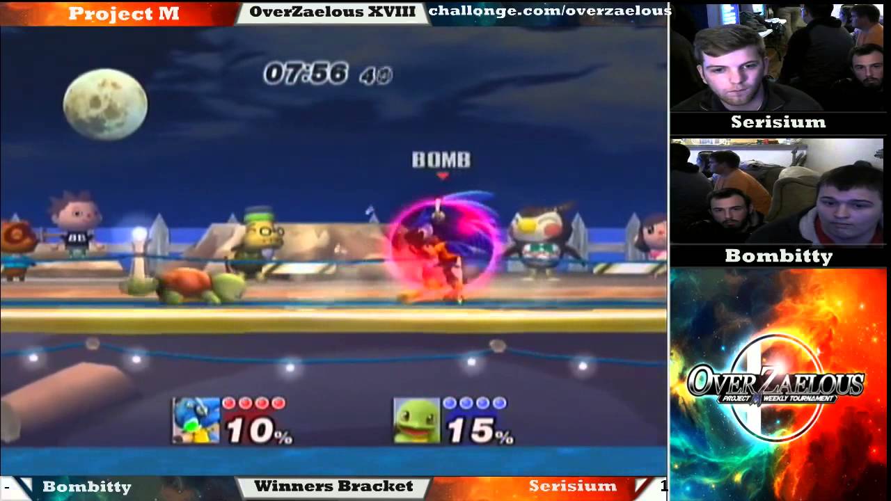 OverZaelous XVIII: Serisium(Squirtle/Sheik) vs. Bombitty(Sonic)