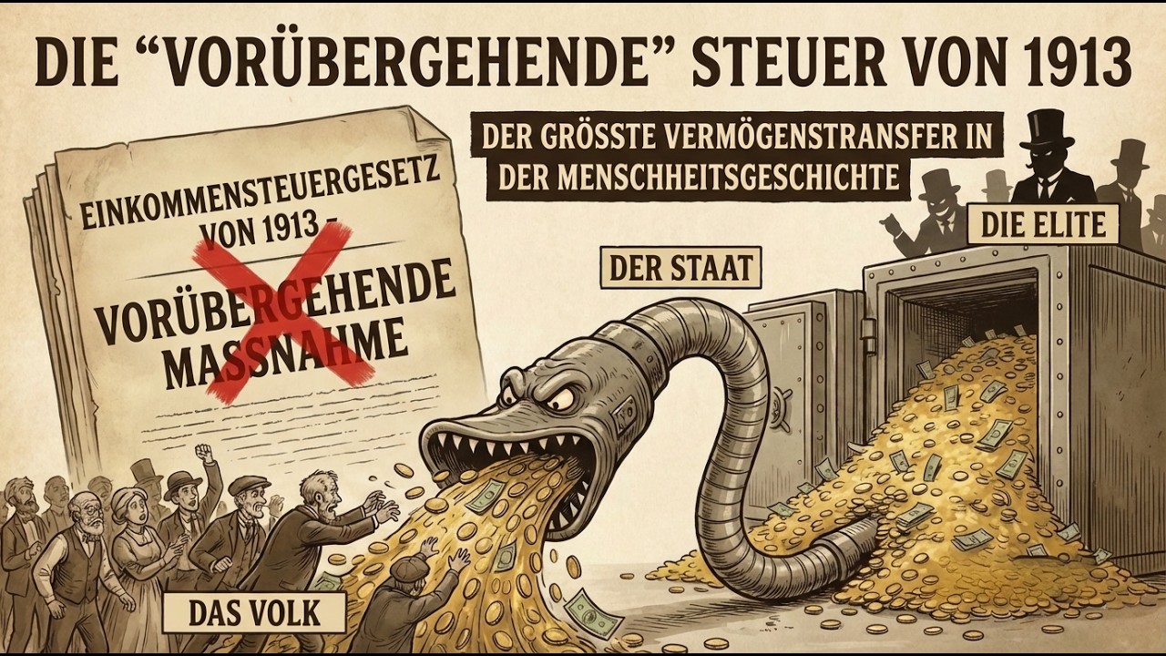 Die „vorübergehende“ Steuer von 1913: Der größte Vermögenstransfer in der Menschheitsgeschichte
