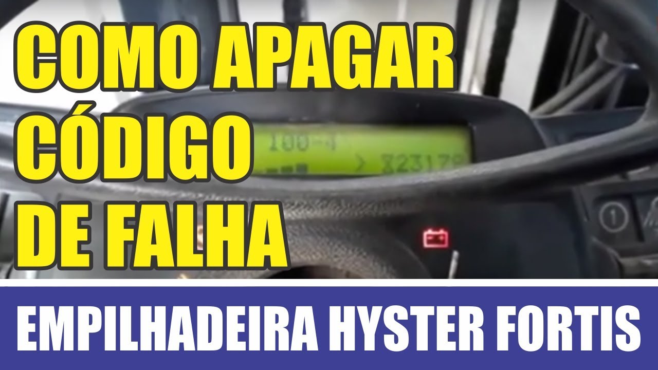 Como apagar código de falha de empilhadeira HYSTER FORTIS