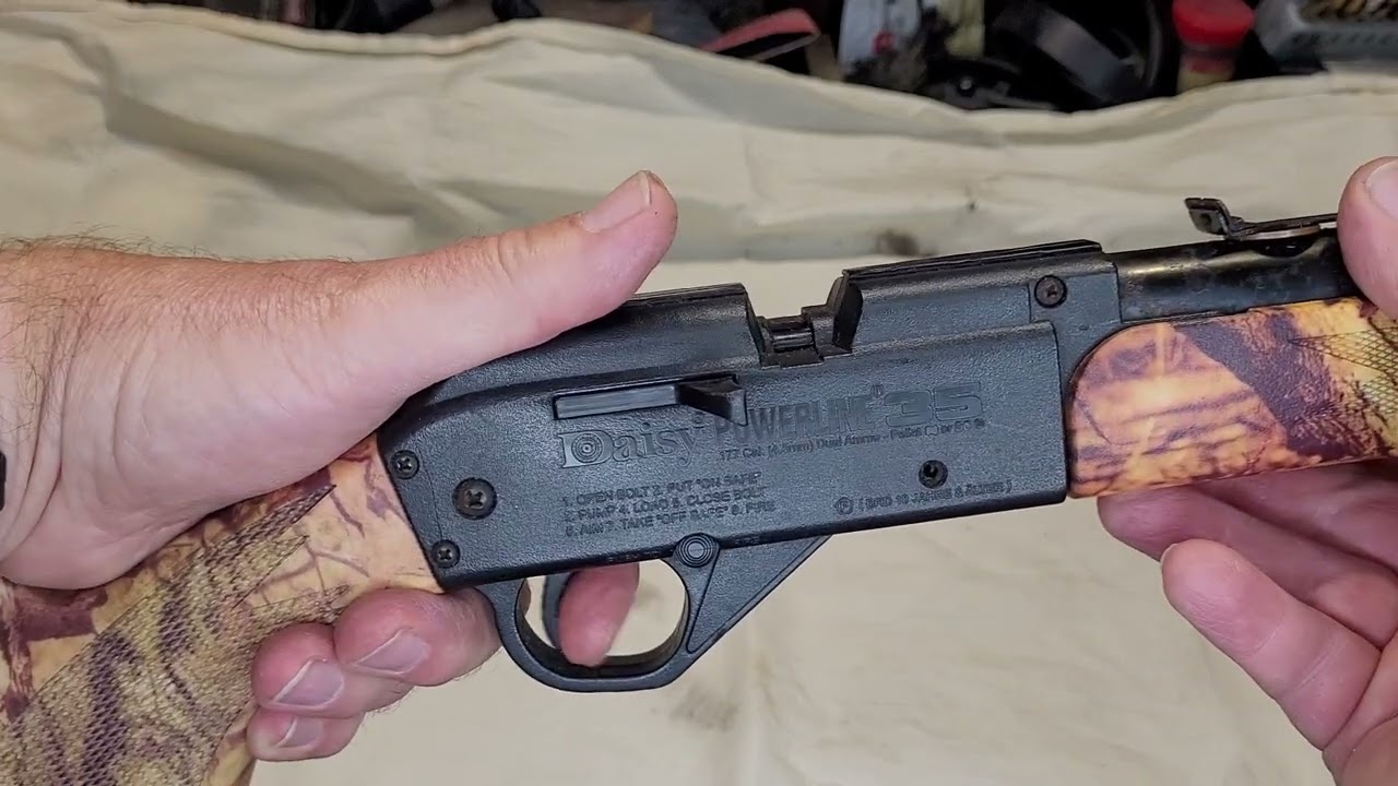 Daisy lever gun fun 53.  Abused model 35