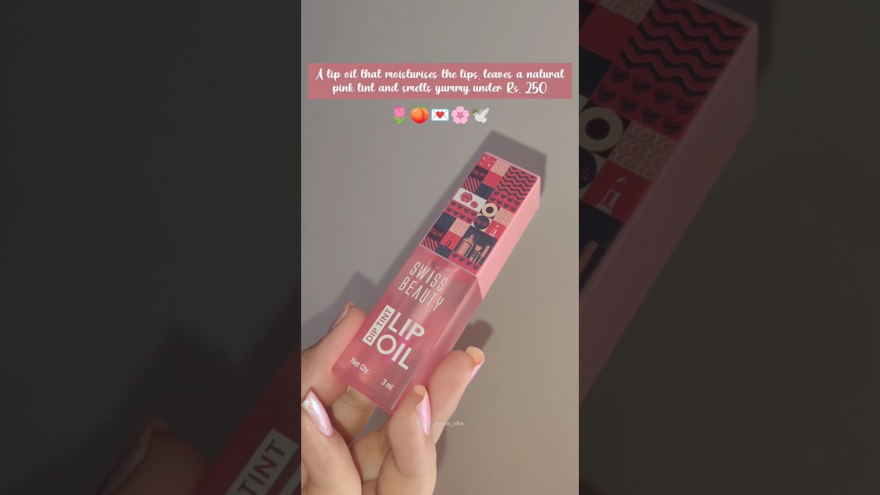 *New* pH based Colour Changing Lip Oil 💌 | *New Launch* Swiss Beauty Dip Tint Lip Oil 🩷 | #shorts