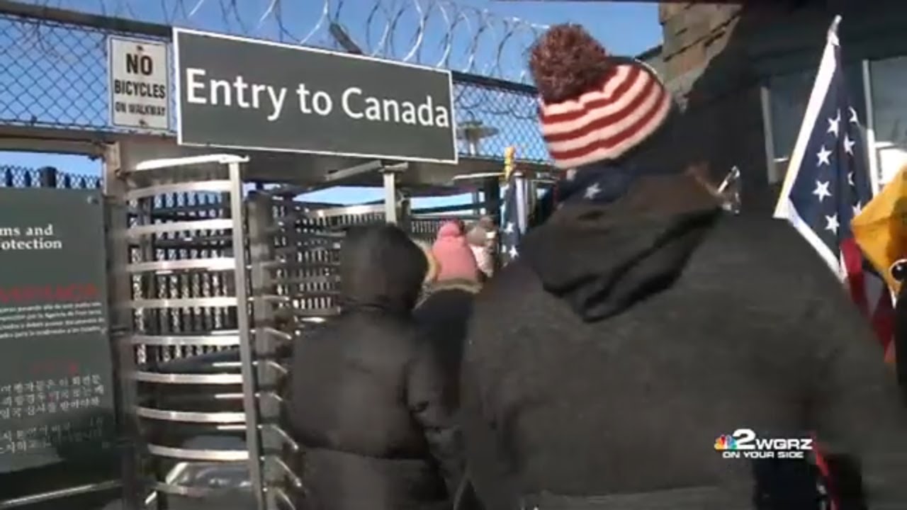 Protest over COVID vaccine mandates and restrictions held in Niagara Falls