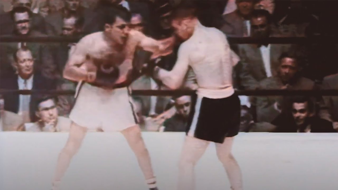 SLUGFEST! Jake Lamotta vs Bob Murphy II - Fight Highlights Colorized (11.6.1952)