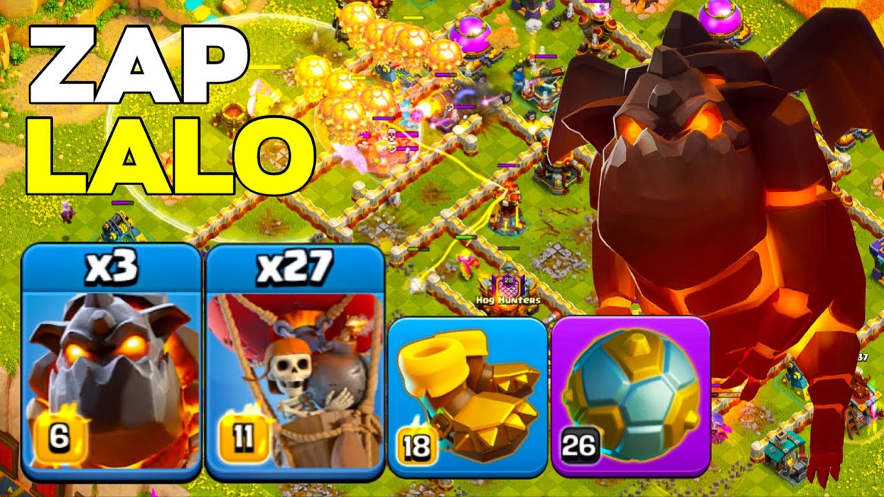 Zap Lalo Power: TH16 War & Legend League Smash Attacks! Clash of Clans