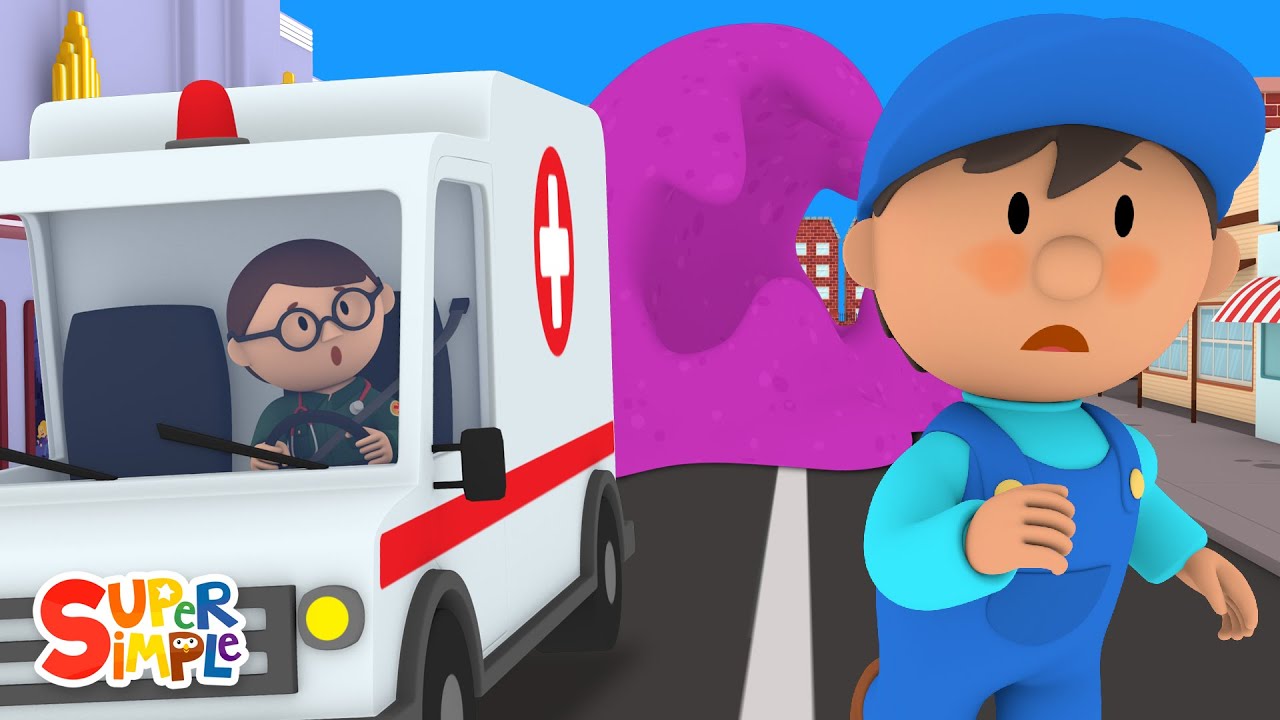 The Glob has globbed Amber’s Ambulance | Carl's Car Wash on Super Simple TV
