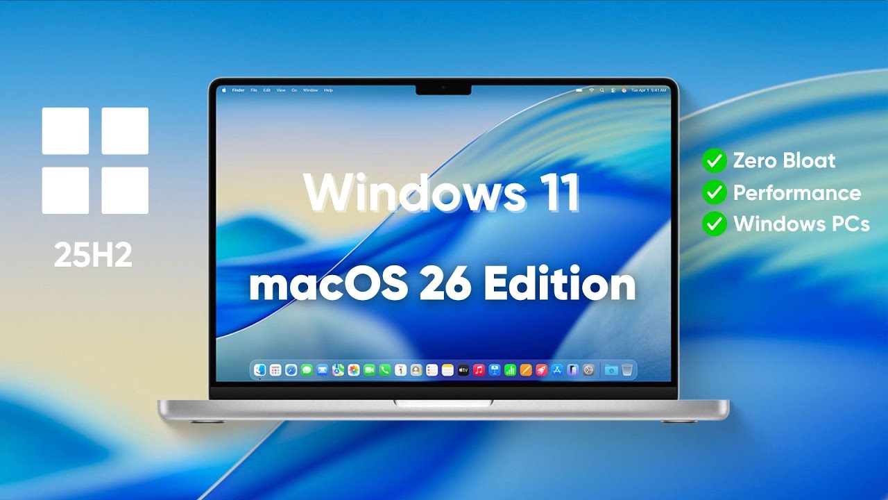 Windows 11: macOS 2026 Edition - Apple on Windows ✨