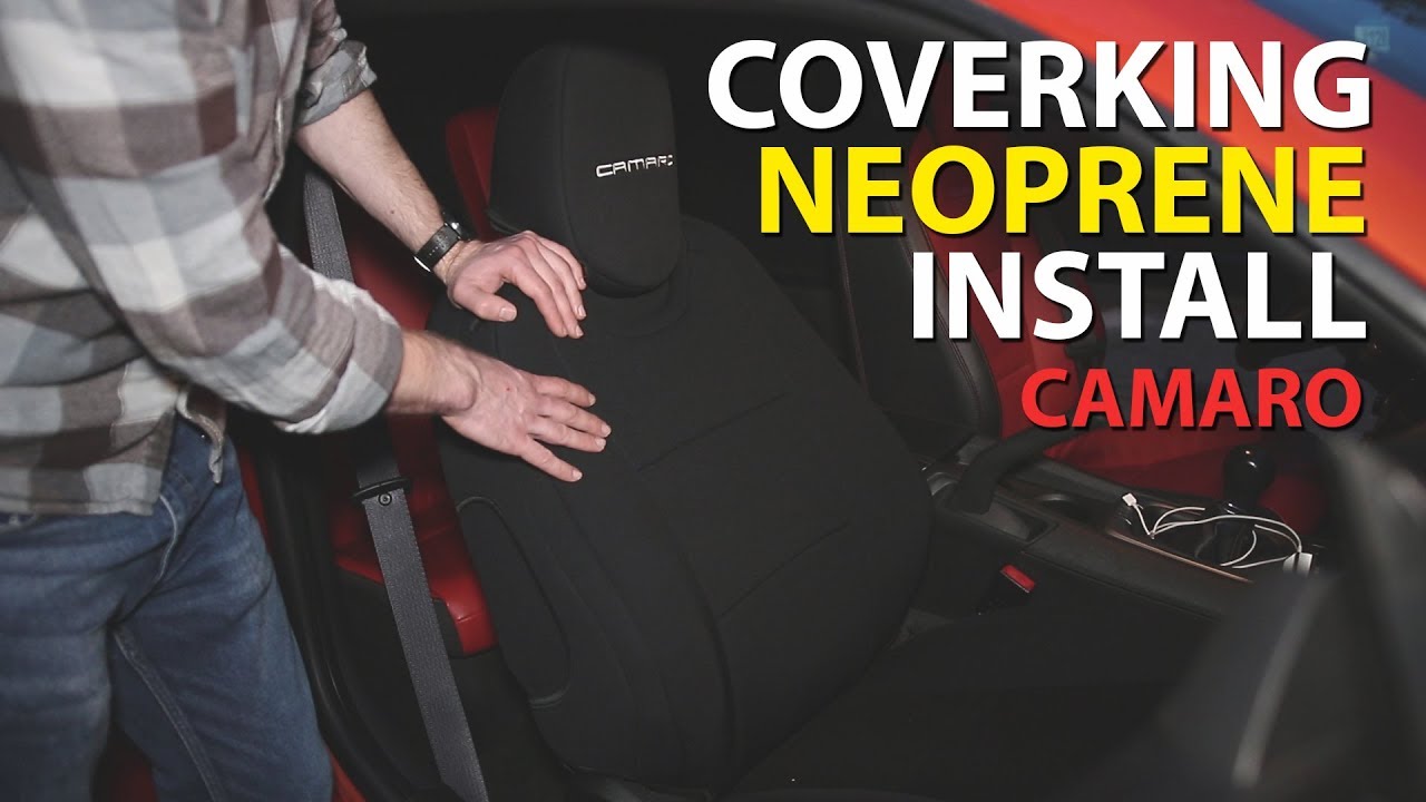 How to Install 2010-2015 Camaro Coverking Seat Covers - Neoprene Vs NeoSupreme