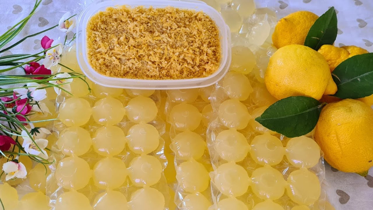 Cum conservam sucul si coaja rasa de lamiie / Conservare il succo e la scorza del limone