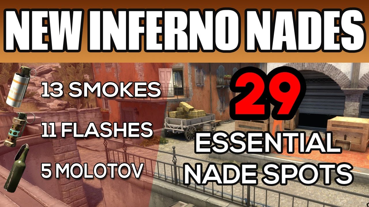 CS:GO - New Inferno Smokes, Flashes and Molotovs - A Complete Guide (2019)