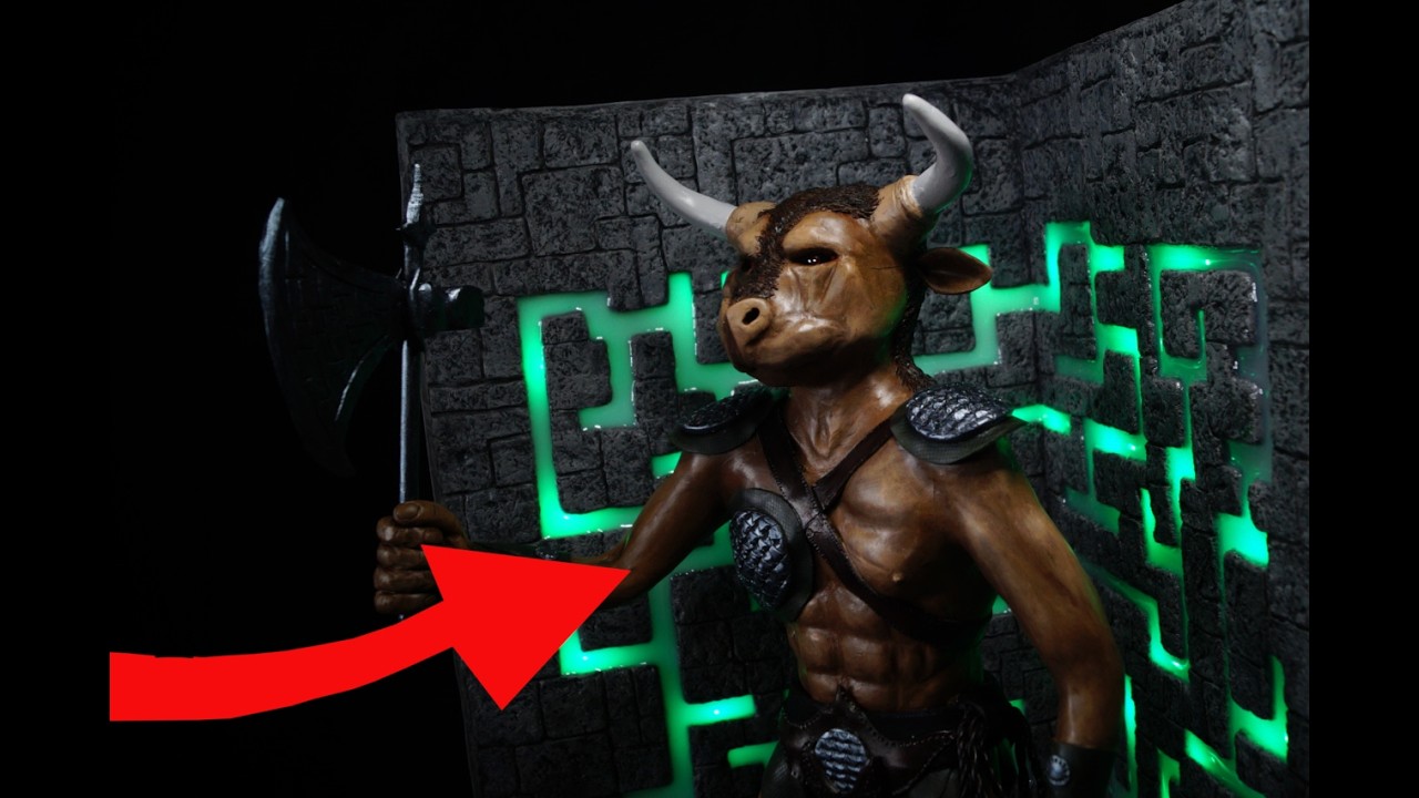 How to make Minautor | Greek mythology | labyrinth | DIORAMA | Timelapse