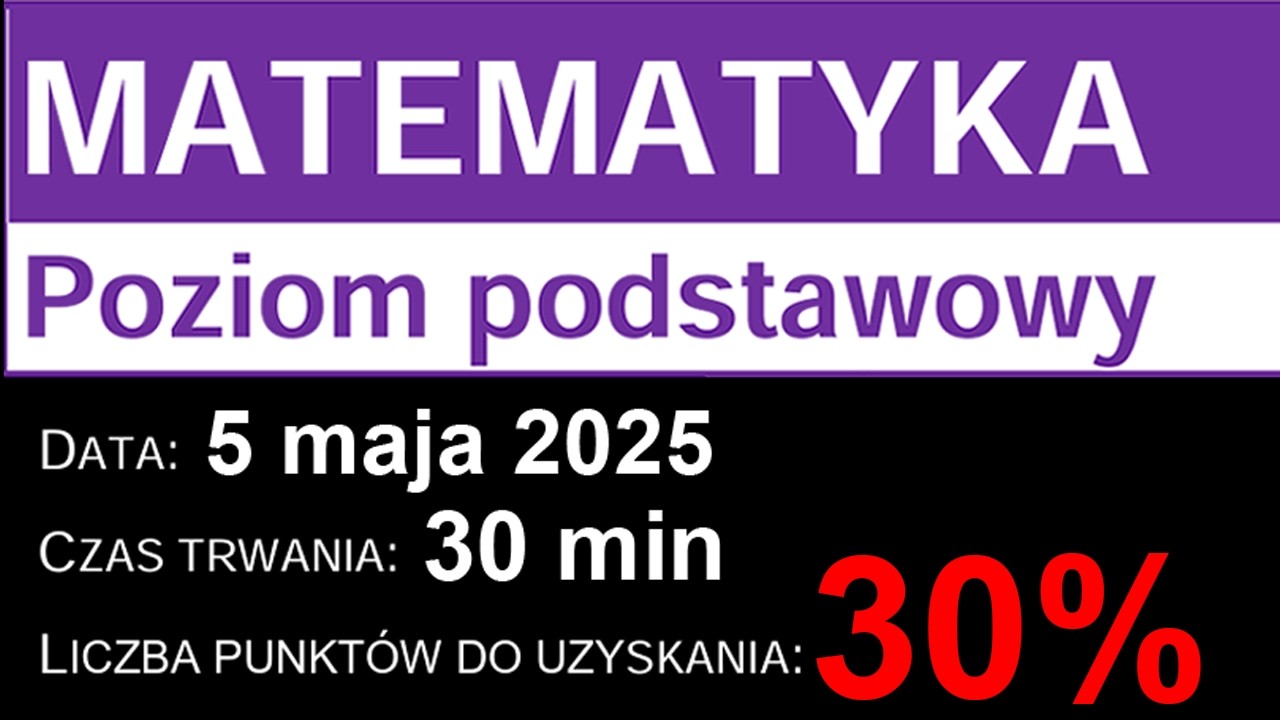 WSZYSTKO co musisz wiedzieć, żeby zdać na 30% w 30 minut mature z matematyki