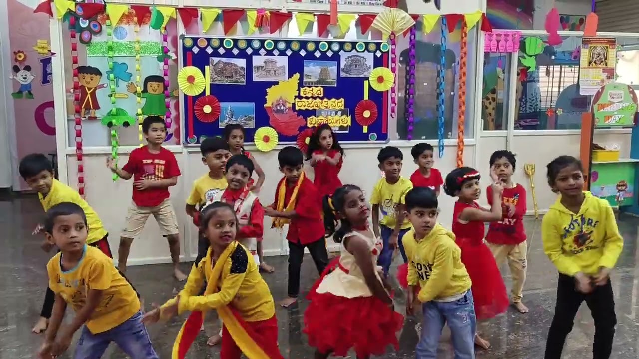 Smart Minds Preschool and Academy | Kannada Rajyotsava celebration | Preschool festival for kids